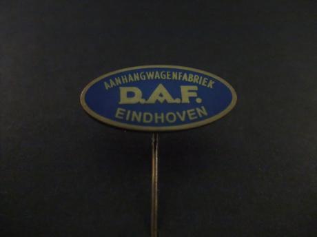 DAF ( Van Doorne Aanhangwagen Fabriek) ,Eindhoven, blauw-goudkleurig , emaille uitvoering
